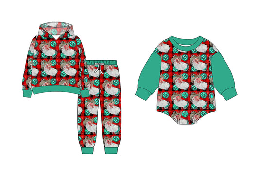 25.7.8 custom each style moq 5eta 4-6week Sibling Sister Christmas baby girl long sleeve pants sets and rompers match family design
