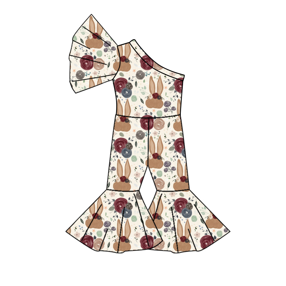 10.22 custom each style moq 5eta 4-6week baby girls clothes easter one shoulder baby girls jumpsuit
