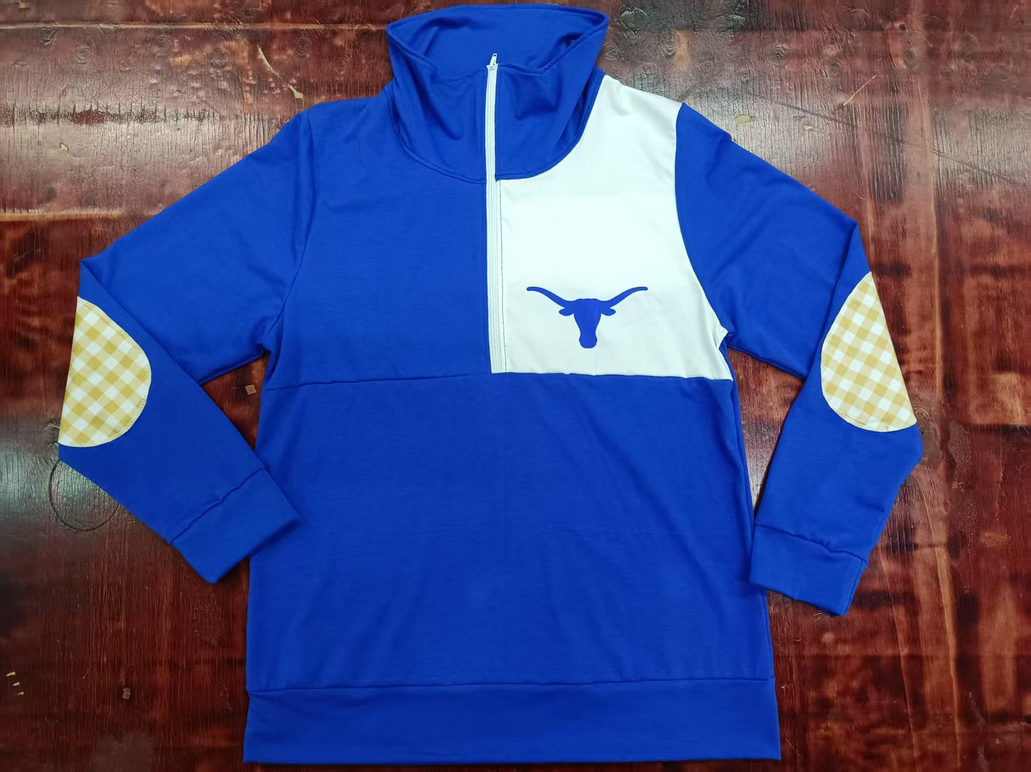 Custom moq 3 eta 6-7weeks baby boys clothes team blue Long Sleeve Top