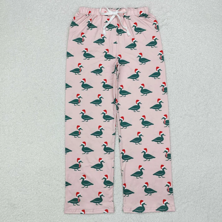 RTS NO MOQ Sibling adult clothes Christmas cow duck adult long pants