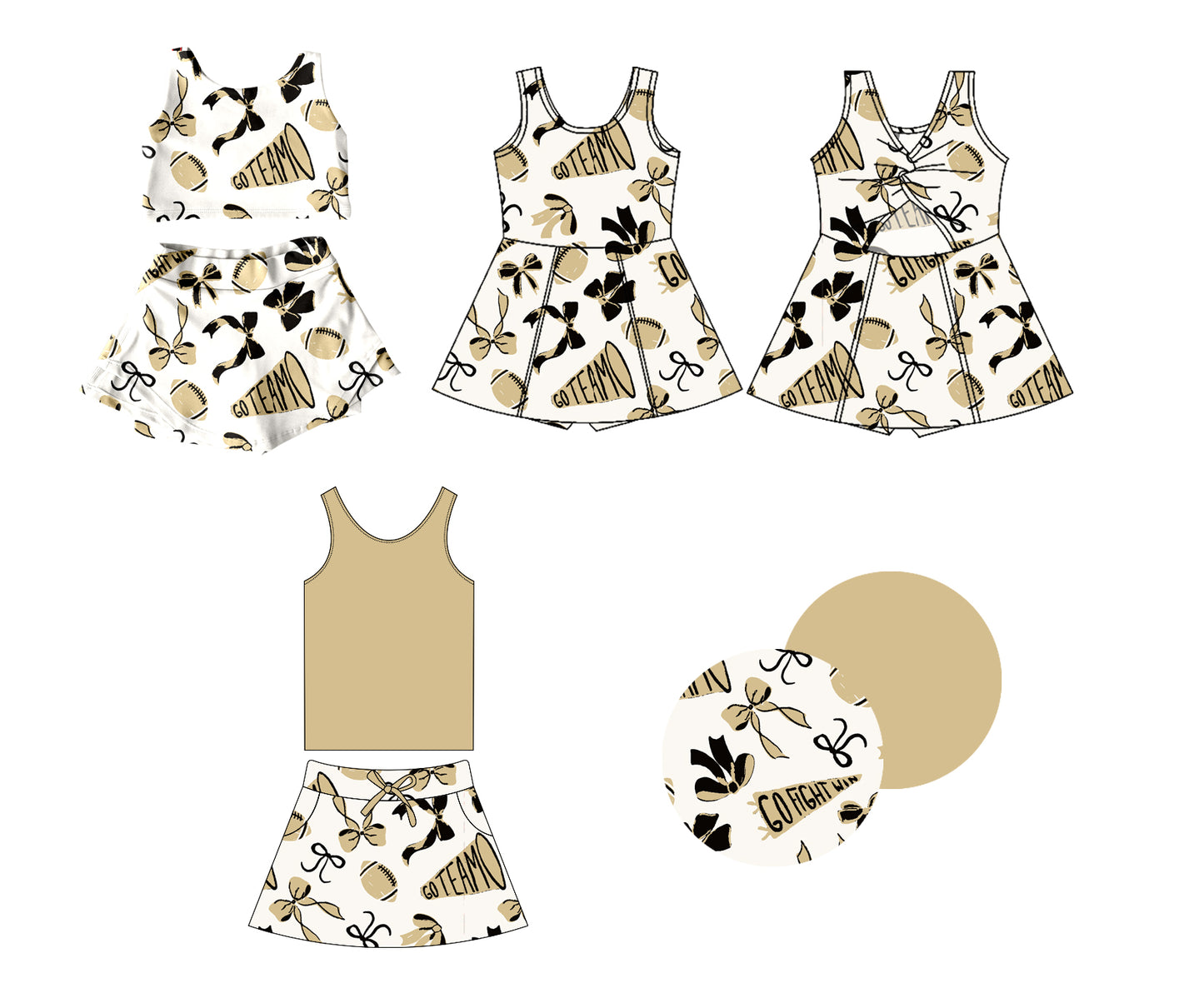 1.16 custom each style moq 5eta 4-6week Sibling Sisters rugby bow baby girl short sleeve shorts sets and dress and rompers match family design