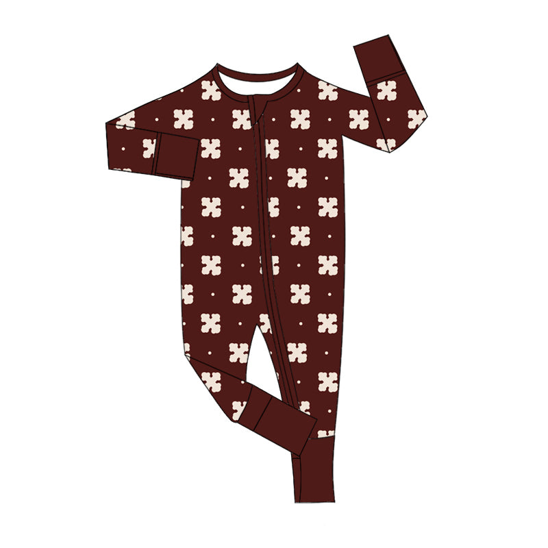 8.27 custom each style moq 5eta 4-6week Sibling Sister brick red baby boys sets and rompers match family design