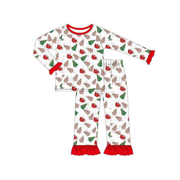 5.20custom each style moq 5eta 4-5week Sibling Sister Christmas style print white girls and boys outfits and baby romper and shirt match family design