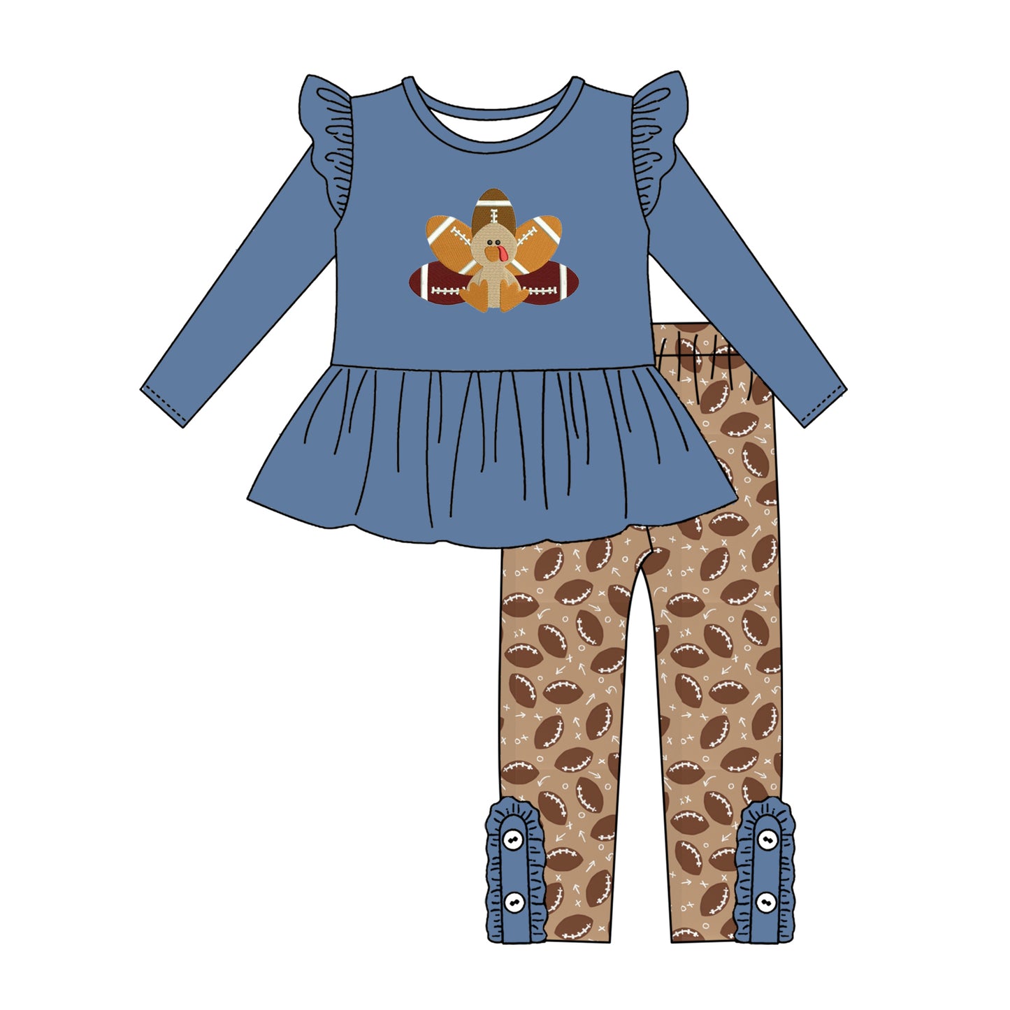 6.29 custom each style moq 5eta 4-6week Sibling Sister turkey navy blue baby girls sets and dress and briefs sets match family design