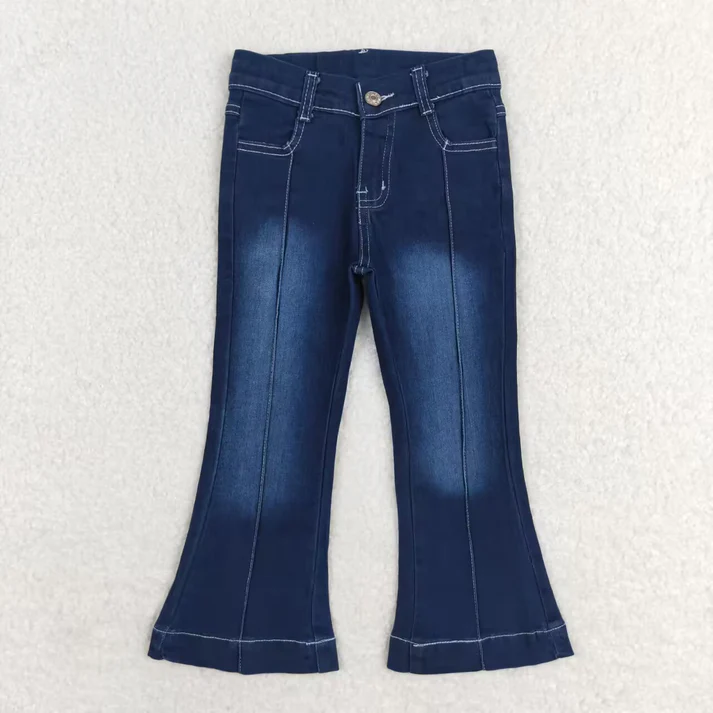 RTS NO MOQ Sibling Baby Girls Clothes Jeans: Flared & Ripped