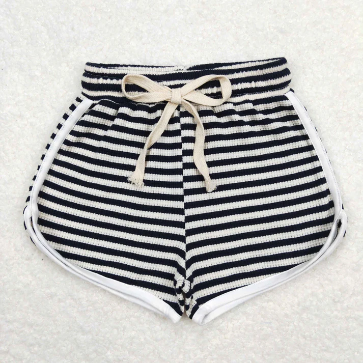 RTS NO MOQ Sibling Baby girls clothes Summer striped Shorts