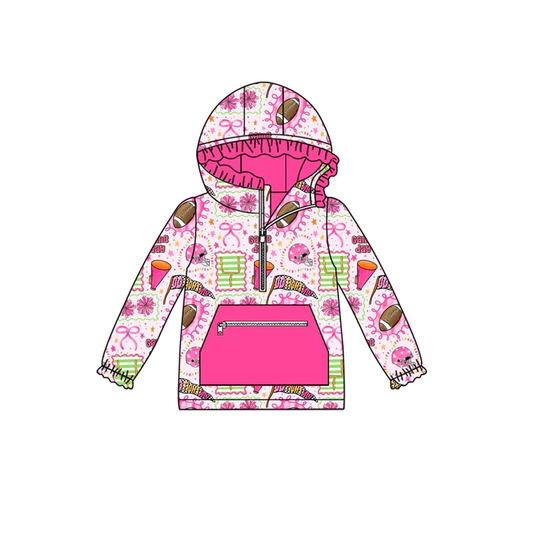 Custom moq 5 each style eta 6-7weeks baby girl clothes pocket bow hooded long sleeve top-25.8.1
