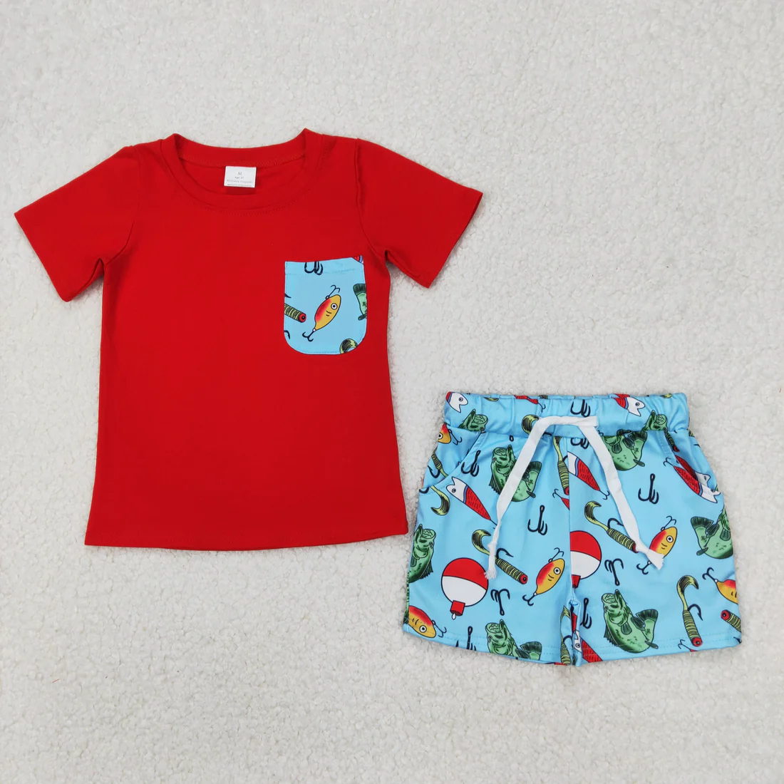 RTS NO MOQ Sibling Baby boy clothes camouflage Short Sleeve shorts Suits
