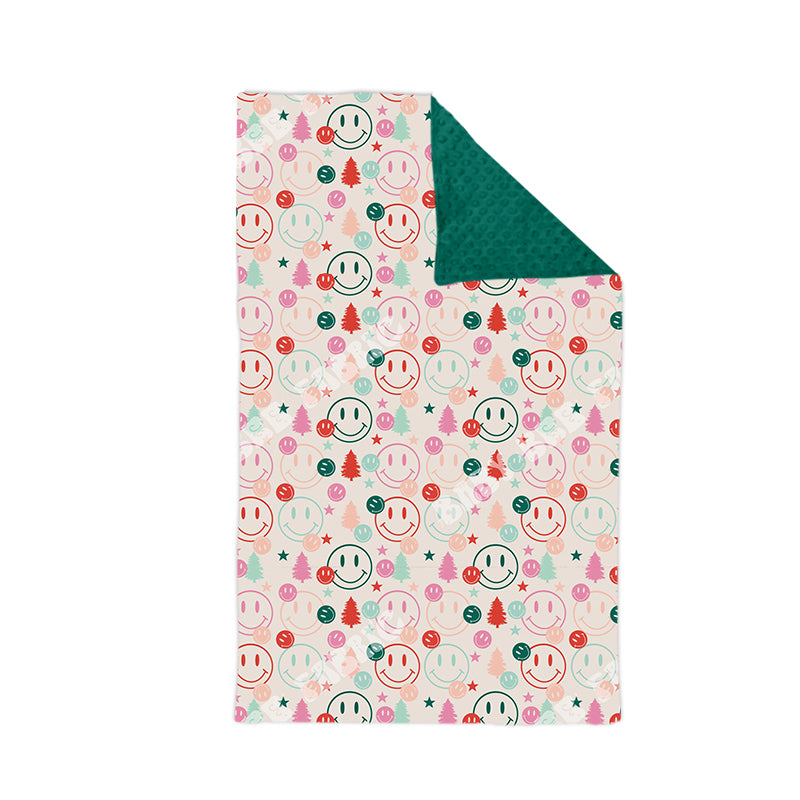 7.4 custom each style moq 5 eta 4-6week baby blanket Christmas blanket design