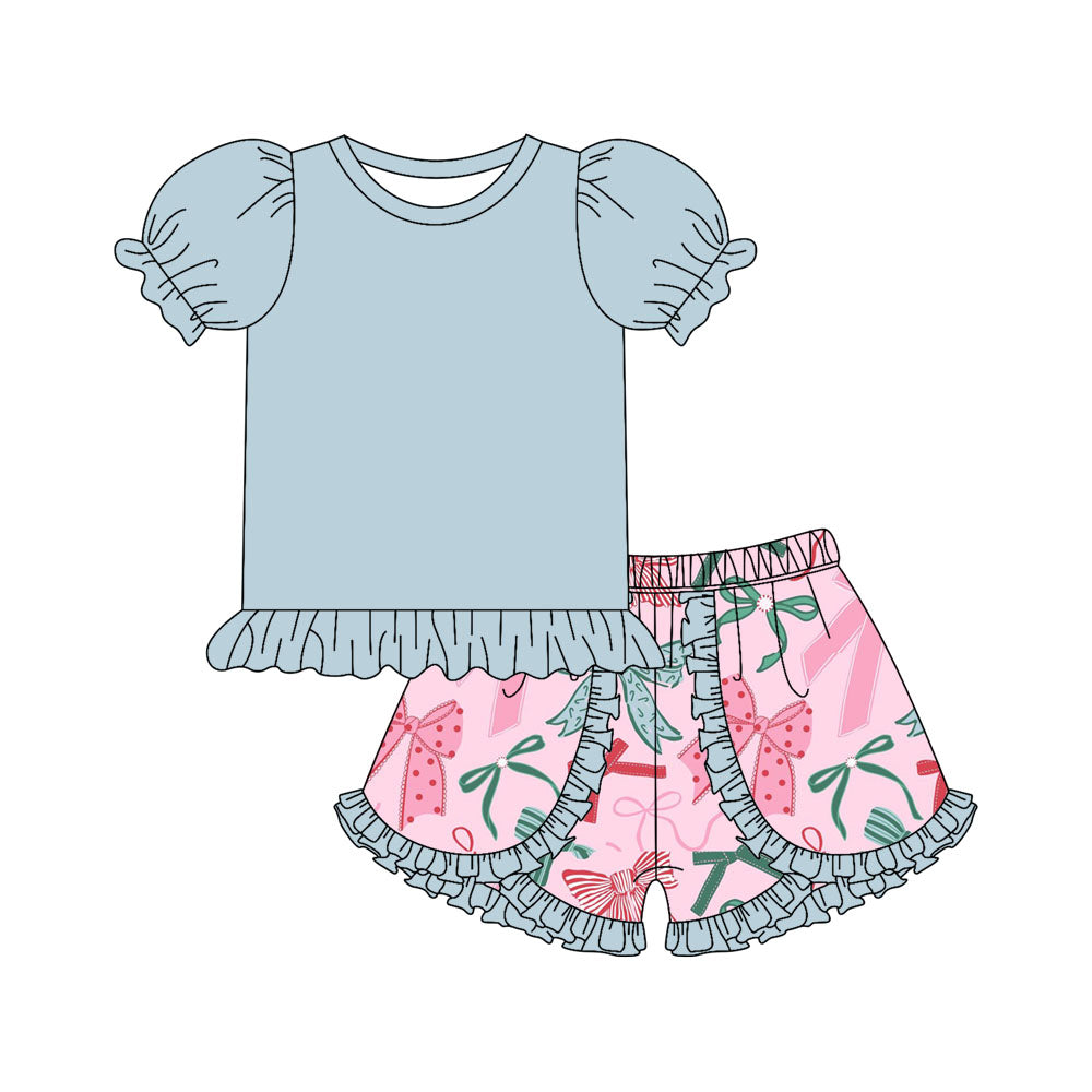 3.26 custom each style moq 5eta 4-6week Sibling Sister baby girls short sleeve set and set 8 match design