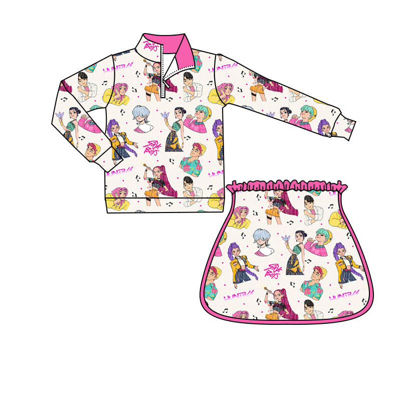 25.10.11 custom each style moq 5 eta 6-8week Sibling Sisters baby girl long sleeve shorts sets 6