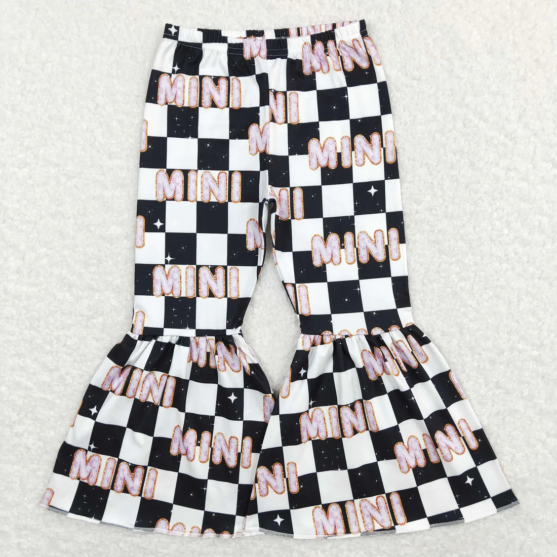 RTS NO MOQ Sibling Baby girls clothes Summer Valentine love long pants