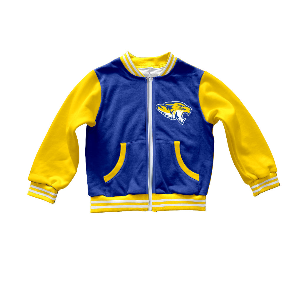 Custom moq 5 each style eta 6-7weeks baby girl clothes teamBoys Girls Up Jacket Long Sleeve Zipper Outdoor Fun & Sports