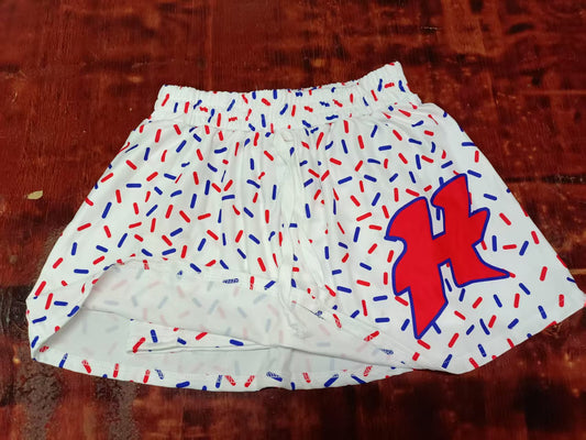 Custom moq 3 eta 6-7weeks team red kids clothes girls skirt-25.5.12