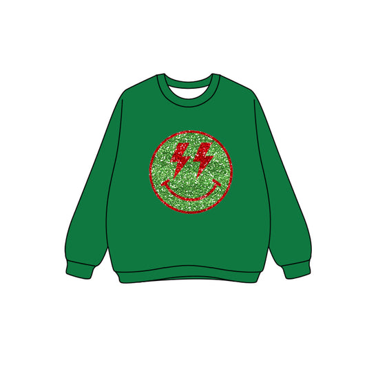 25.7.21 custom each style moq 5eta 4-6week Sibling Sister Christmas green baby boy long sleeve top