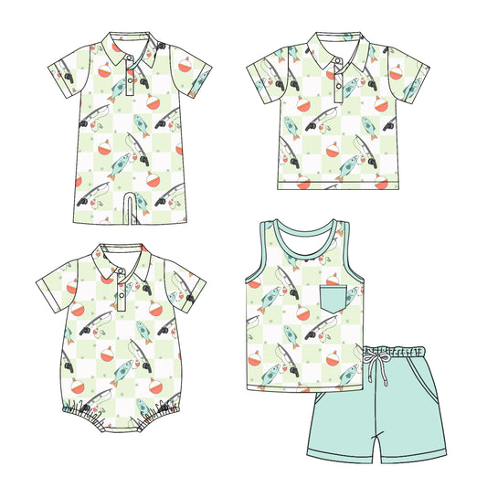 3.10 custom each style moq 5eta 4-6week Sibling Sister baby boy sets and boy rompers 1 and romper 2 and top match family design