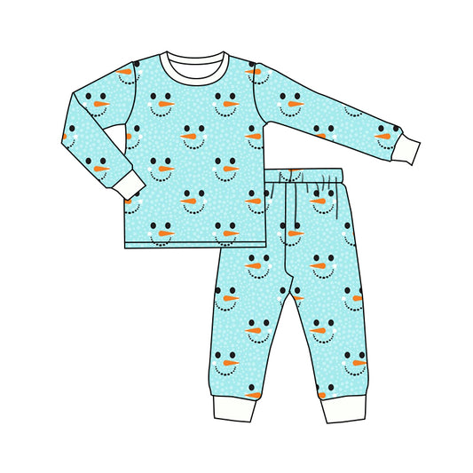 5.29 custom each style moq 5eta 4-5week Sibling Sister christmas teal boys pajamas outfits and baby romper match family design