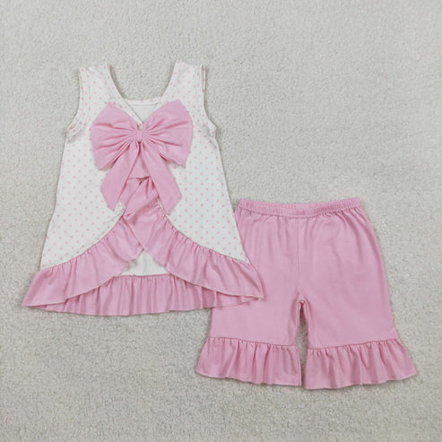 RTS NO MOQ Sibling Baby Boys Girls Embroidery Golf Truck Top Shorts Clothing Set Baby Fashion Outfit Set
