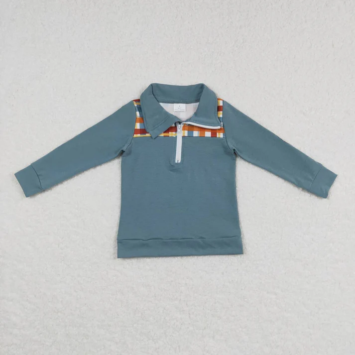 RTS NO MOQ Sibling Baby boy clothes duck baseball  pullover long sleeve tops