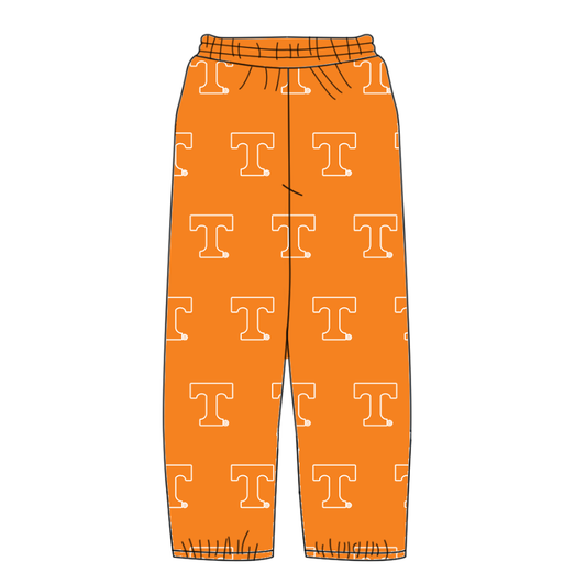 Custom moq 8 mix size 6-8 weeks milk silk summer teams baby boy clothes orange long pants-25.9.19