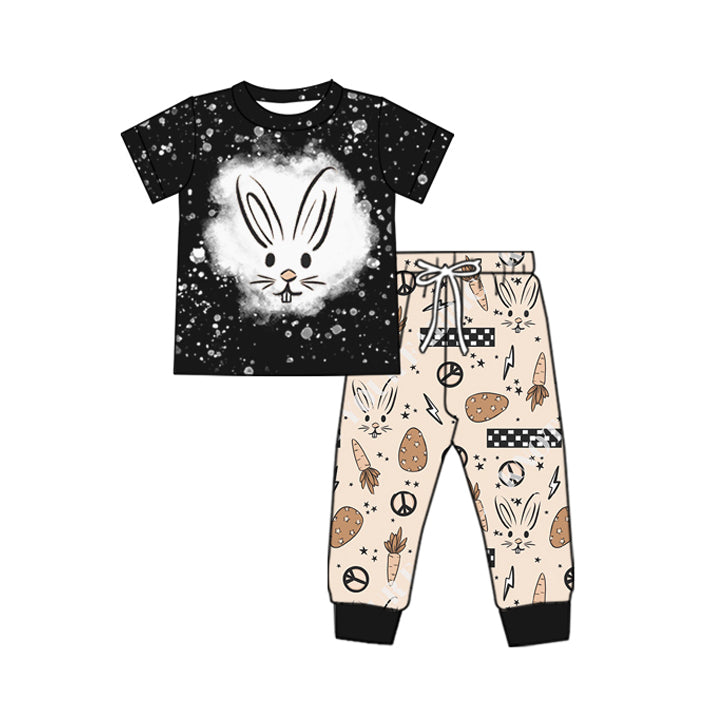 10.21 custom each style moq 5eta 4-6week baby boys clothes easter carrot black short sleeve pants sets