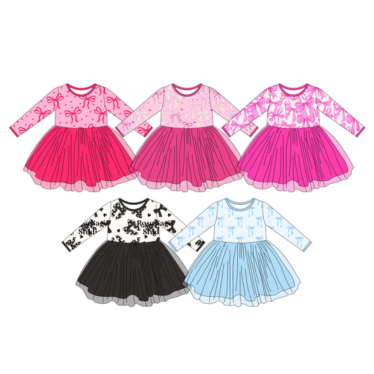 25.9.11 custom each style moq 5eta 4-6week Sibling Sisters baby girl long sleeve dresses 5 match family design