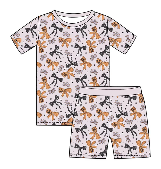 Custom moq 5 each style eta 6-7weeks baby boy clothes bow short sleeve shorts sets-25.8.1