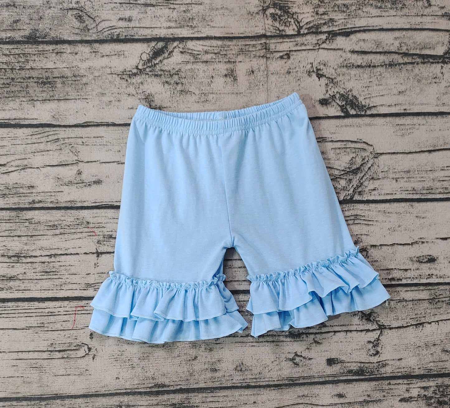 SS0183 sky blue lace shorts