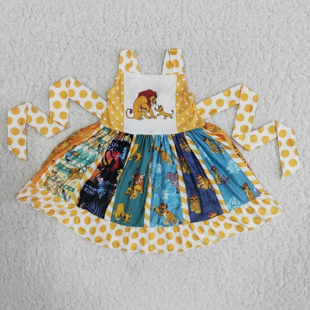 RTS NO MOQ Sibling Baby Girls Sleeveless Twirl dresses