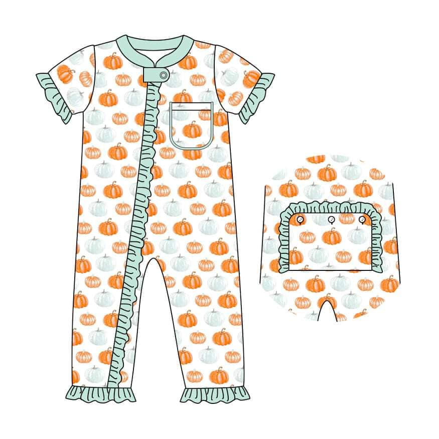 custom moq 3 eta 6-7 weeks Pumpkin Romper