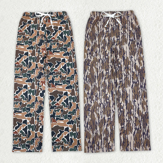 RTS NO MOQ Adult Man Camo Fall Bottom Pants Pajamas Lounge Wear
