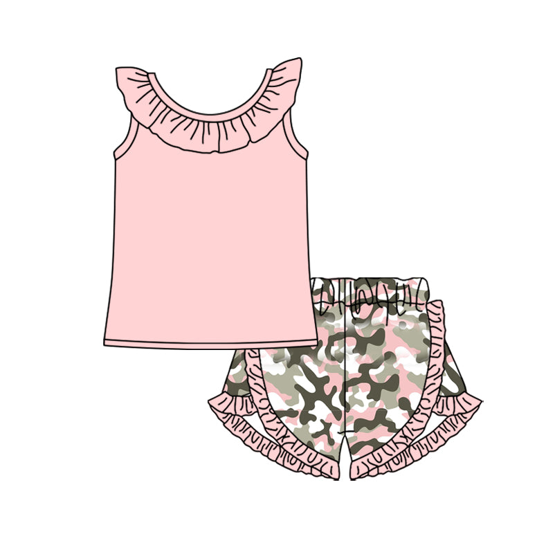 11.27 custom each style moq 5eta 4-6week Sibling Sister floral baby girl short sleeve shorts fish sets 1 and easter sets 2 match design