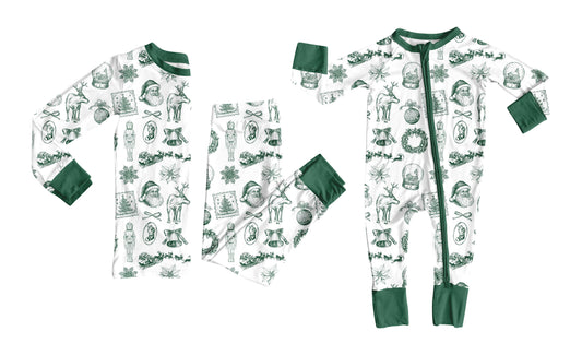 25.9.1 custom each style moq 5eta 4-6week Sibling Sisters Christmas bow baby boy clothes long sleeve pants sets and romper match family design