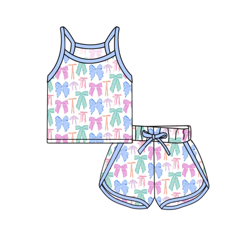 2.28 custom each style moq 5eta 4-6week Sibling Sister baby girl set and set 6 match family design