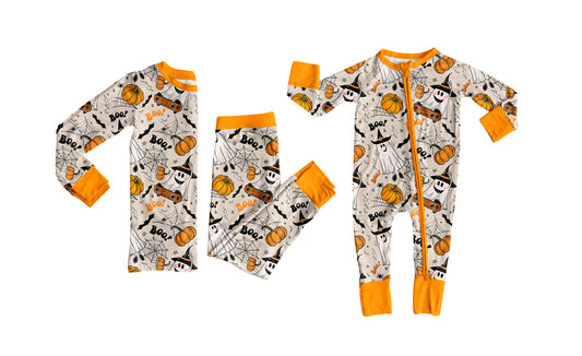 25.7.23 custom each style moq 5eta 4-6week Sibling Sister pumpkin baby boy long sleeve pants sets and rompers match family design