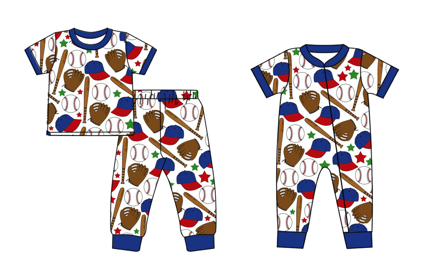 11.22 custom each style moq 5eta 4-6week Sibling Sister baseball baby girls short sleeve sets and rompers match design