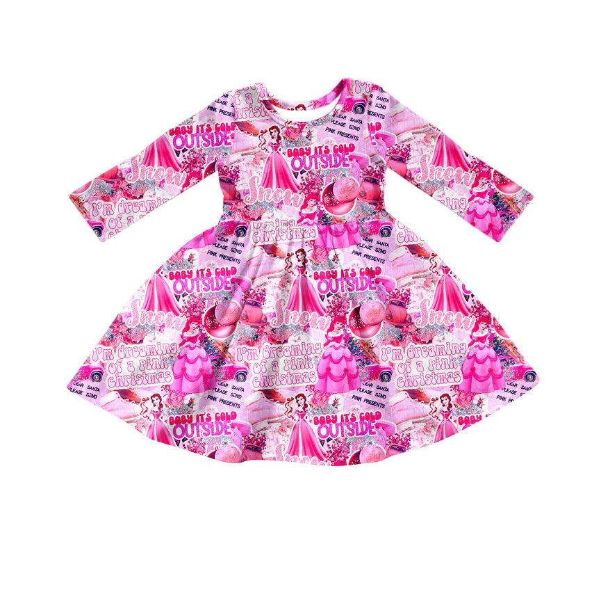 7.2 custom each style moq 5eta 4-6week baby girls clothes Christmas rose red long sleeve girls dress