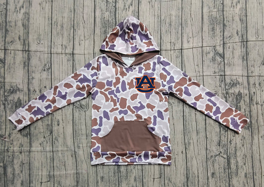 Custom moq 5 mix size milk silk baby boys clothes team camouflage summer hooded long sleeve top-25.11.20