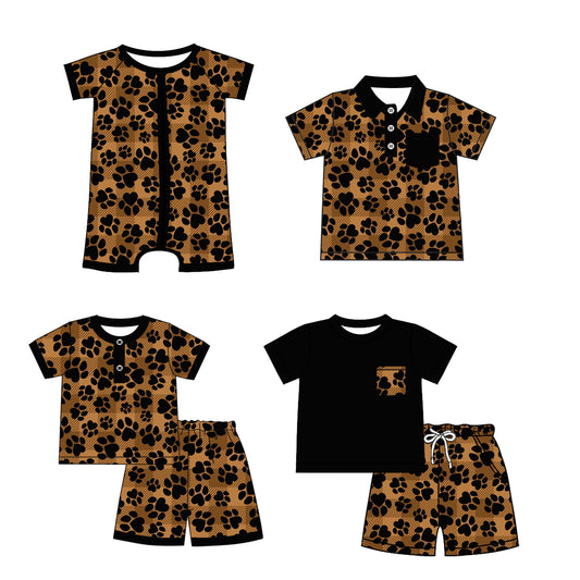 4.16 custom each style moq 5eta 4-6week Sibling Sister baby boy sets 1 and sets 2 and boy rompers and top match family design