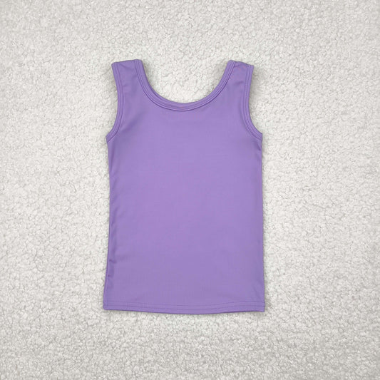 RTS NO MOQ GT0990 Purple yoga sleeveless vest