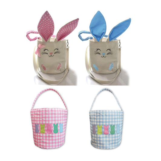 RTS NO MOQ  Easter Bunny Tote Bag