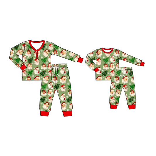 25.5.13 custom each style moq 5eta 4-6week Sibling Sister Christmas long sleeve pants sets and adult sets match design