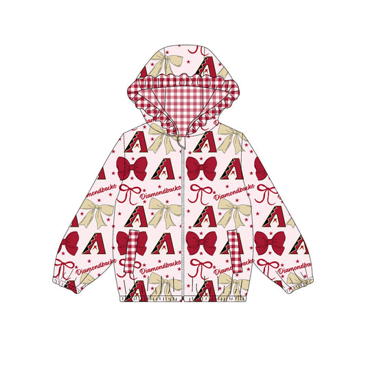 1003-Custom moq 8 mix size milk silk summer team baby girls clothes bow red hooded long sleeve top-25.10.9