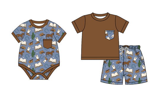 2.8 custom each style moq 5eta 4-6week Sibling Sister catcus baby girls short sleeve shorts sets and romper match design