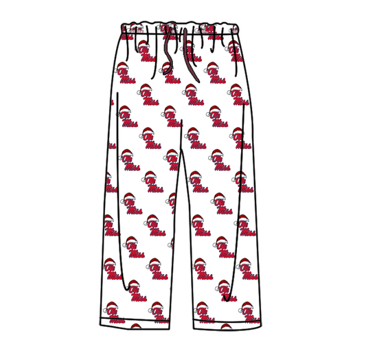 Custom moq 3 eta 6-8weeks Santa hat red team  Adult Pajamas