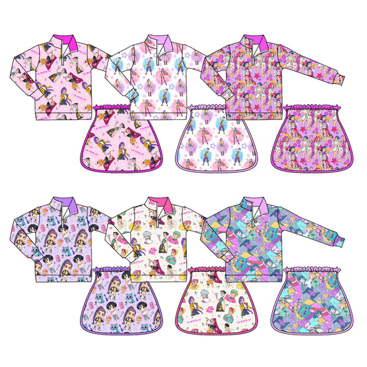 25.10.11 custom each style moq 5 eta 6-8week Sibling Sisters baby girl long sleeve shorts sets 6