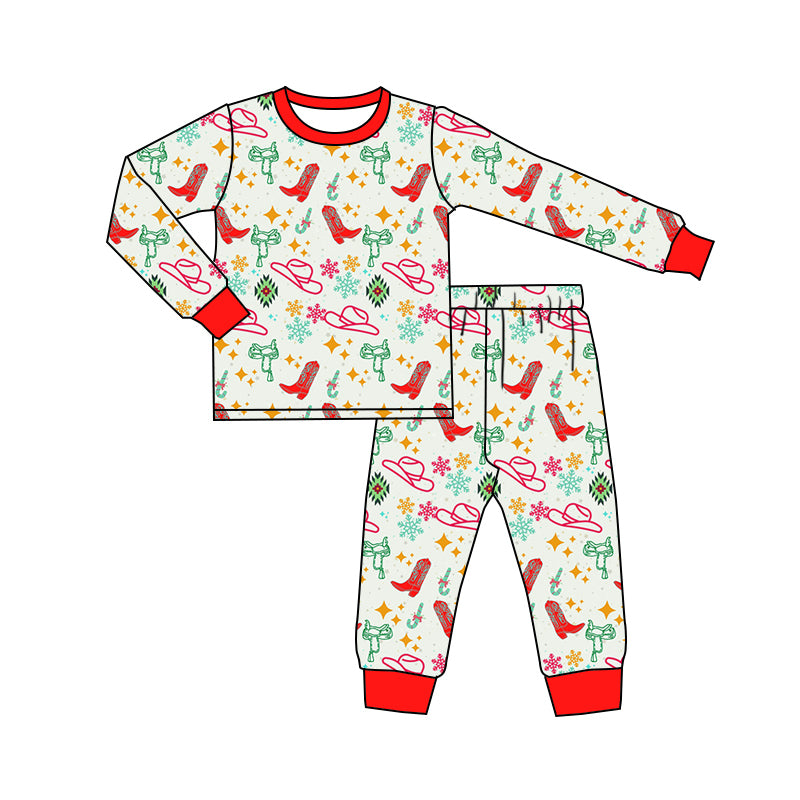 9.7 custom each style moq 5eta 4-6week Sibling Sister boots hat red baby boy sets and rompers match family design