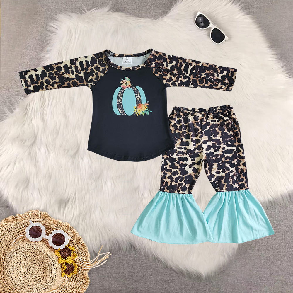 RTS NO MOQ Sibling baby girls clothes halloween long-sleeved trousers suit