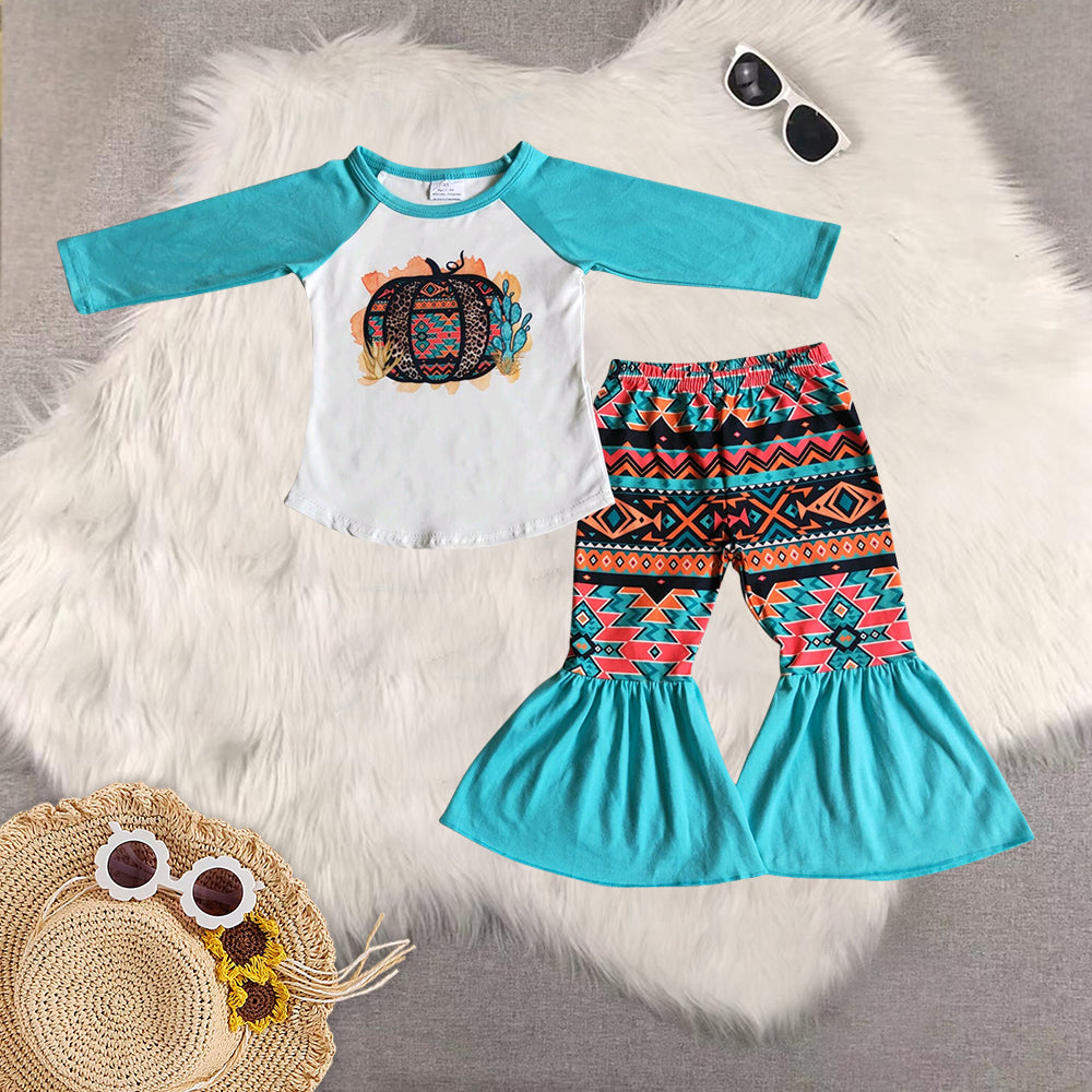 RTS Sibling baby girls clothes halloween long Sleeve pants sets