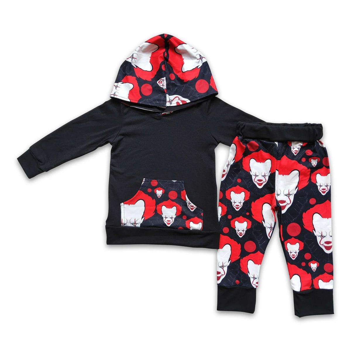 RTS NO MOQ Sibling baby boy clothes hooded long sleeve pants Sets